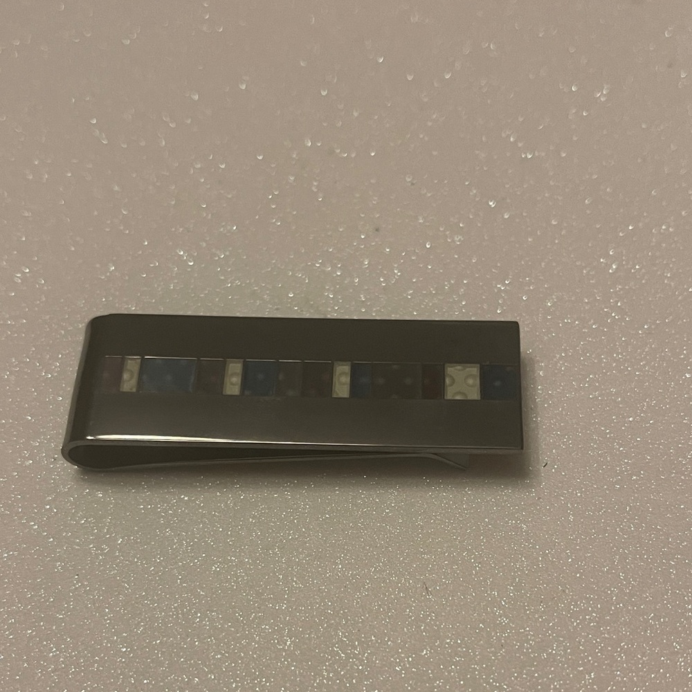 Paul Smith Silver Money Clip with Inlay Design
